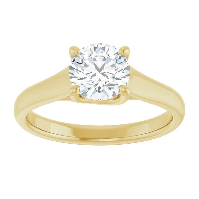 1 CT round solitaire Diamond Engagement Ring