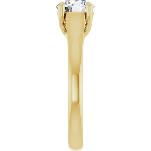 Charming Contour Round Solitaire side picture