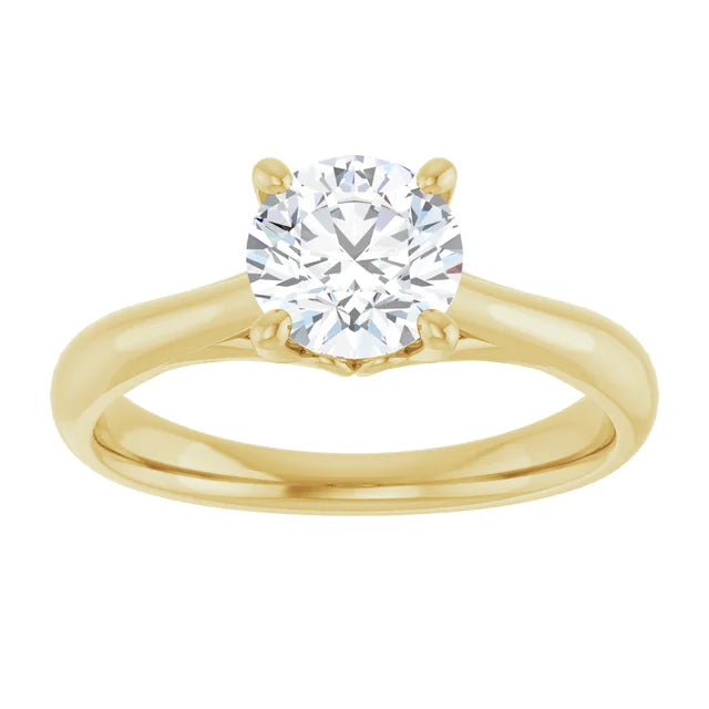 1 CT Round Solitaire Diamond Engagement Ring