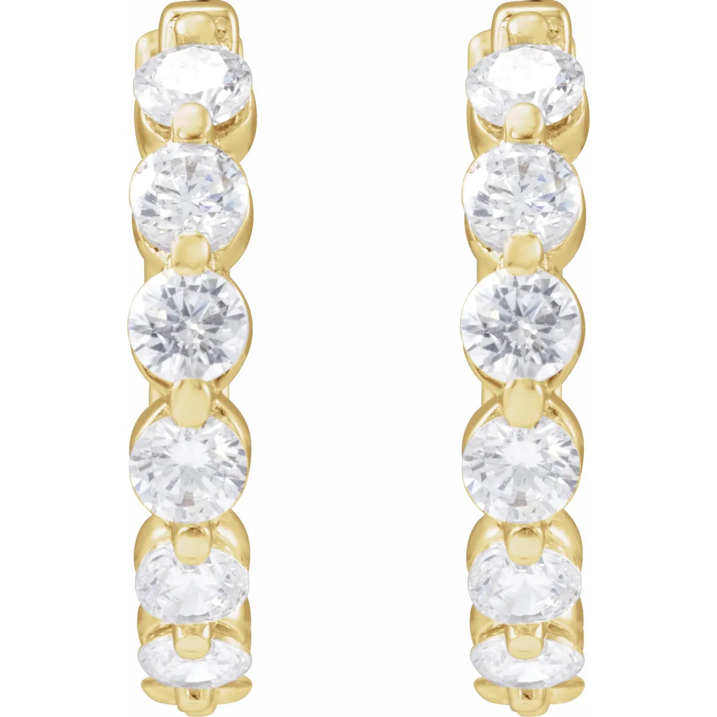 Lab Grown Diamond Hoop Earrings