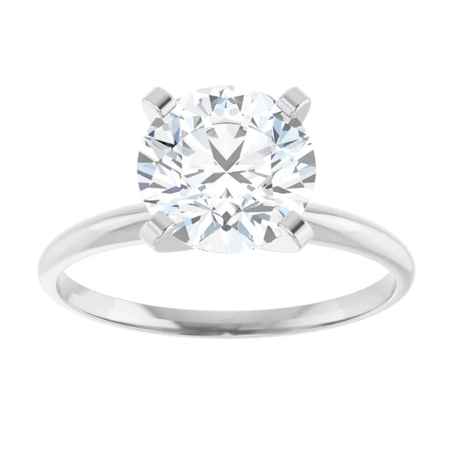 2 CT Light weight Solitaire round Diamond Engagement Ring on White gold