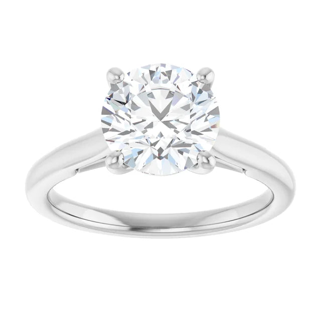 2 CT infinity Solitaire Diamond engagement Ring in White Gold