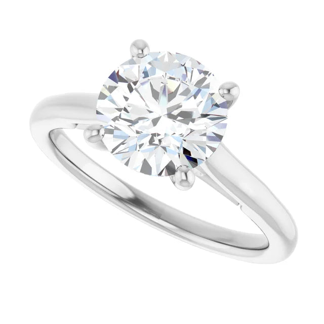 2 CT infinity Solitaire Diamond engagement Ring in Platinum