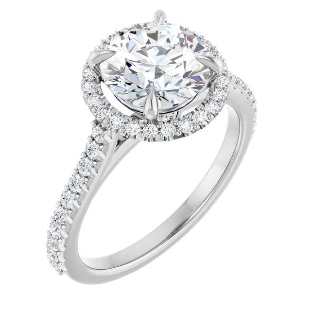 Charming Halo Charm Round Solitaire (1 1/4 CTW)