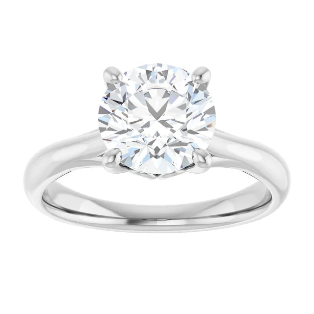 2 CT Round Solitaire Diamond Engagement Ring in white gold