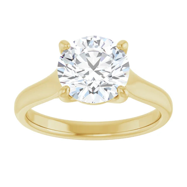 2 CT round solitaire Diamond Engagement Ring