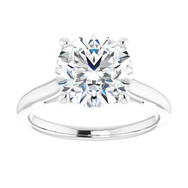 3 CT infinity Solitaire Diamond engagement Ring in White Gold