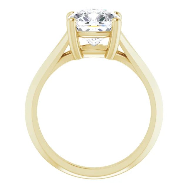 3 CT Cushion cut lab Grown Diamond engagement Ring for Women showing under gallery