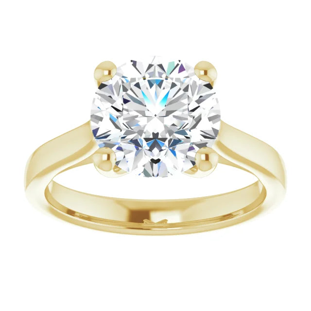 3 CT Round Solitaire Diamond Engagement Ring
