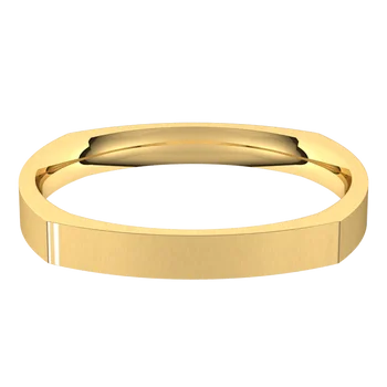 Comfort Fit Square wedding Band for women