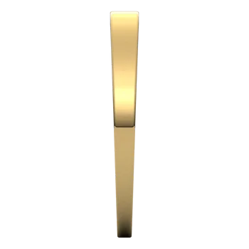 Flat Tapered wedding Band for women