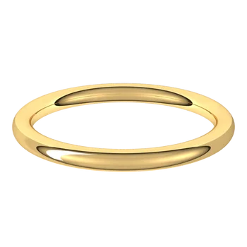 Full Round wedding band for women