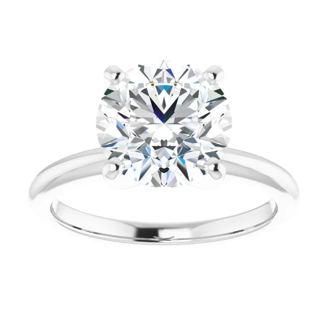 3 CT round solitaire Diamond engagement Ring