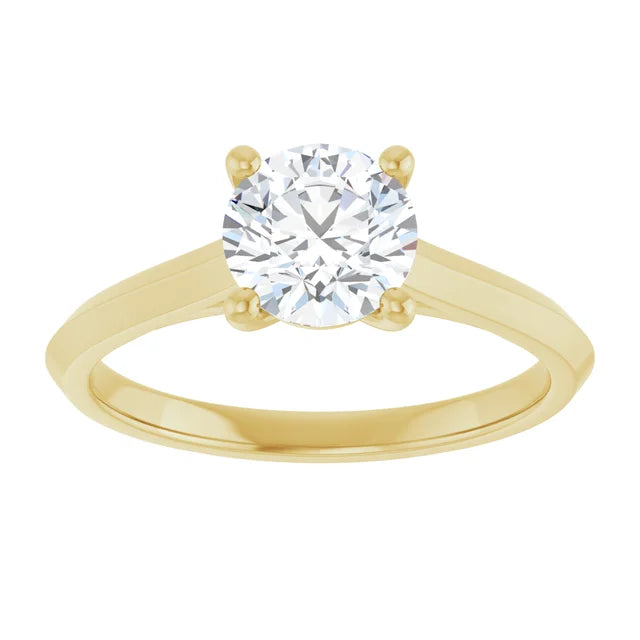 1 CT Round Solitaire Diamond Engagement Ring