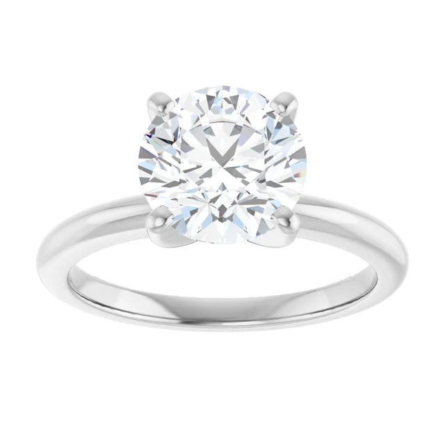2 CT Round Solitaire Diamond Engagement Ring on white gold