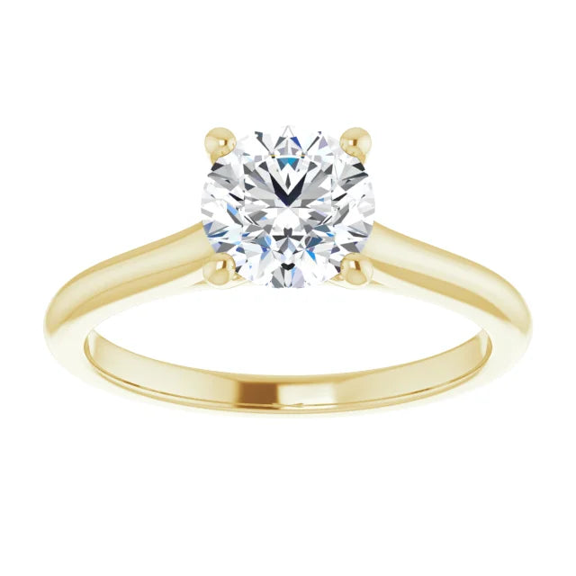 1 CT Round solitaire Diamond engagement Ring