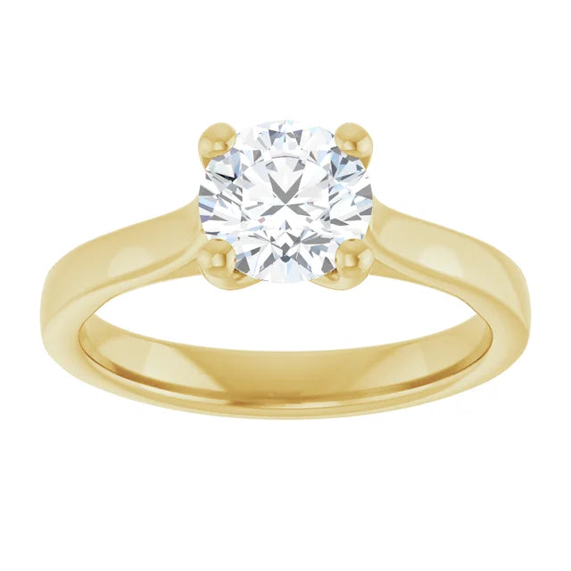 1 CT Round Solitaire Diamond Engagement Ring