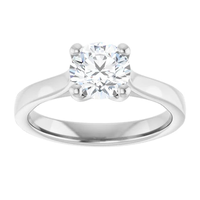 1 CT Round Solitaire Diamond Engagement Ring in white gold