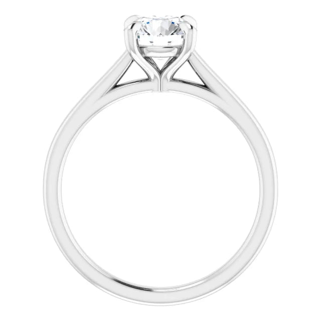 1 CT Diamond solitaire Engagement Ring For Women on Platinum