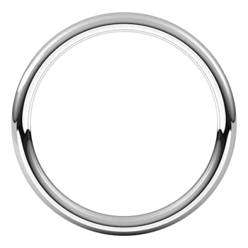 StComfort Fit European wedding Band for women white gold standing