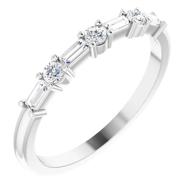 Charming 1/4 CTW Lab-Grown Diamond Anniversary Band
