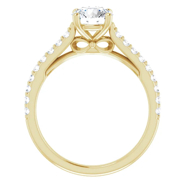 Infinity Lab Grown Diamond Engagement Ring