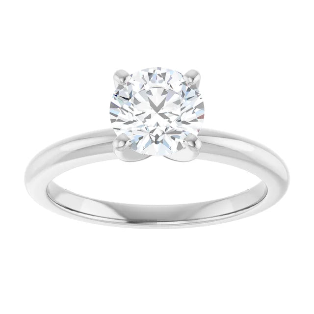 1 CT round solitaire diamond engagement ring