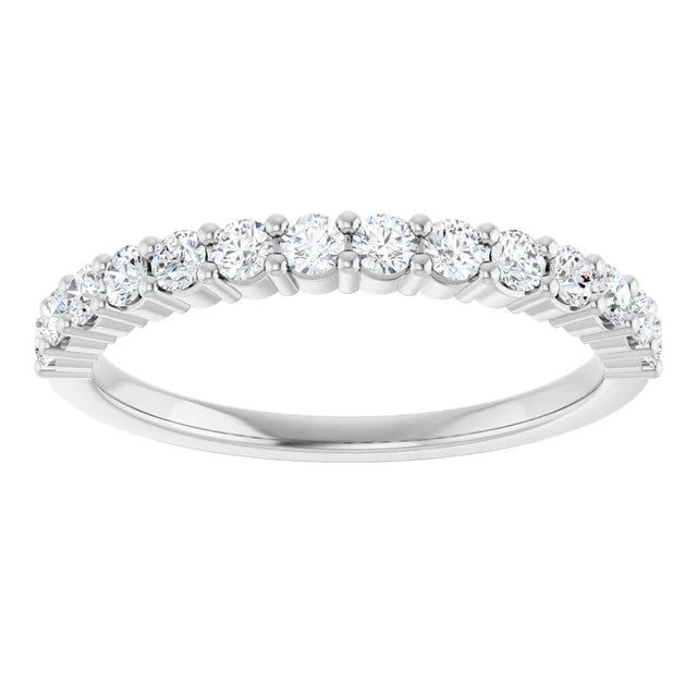 Diamond wedding Band for women 1 CTW Platinum