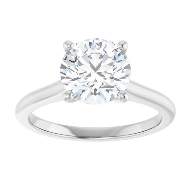 2 CT Round solitaire Diamond engagement Ring on white gold