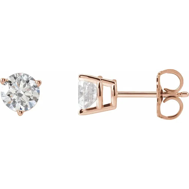 Lab Grown Diamond Studs Rose Gold