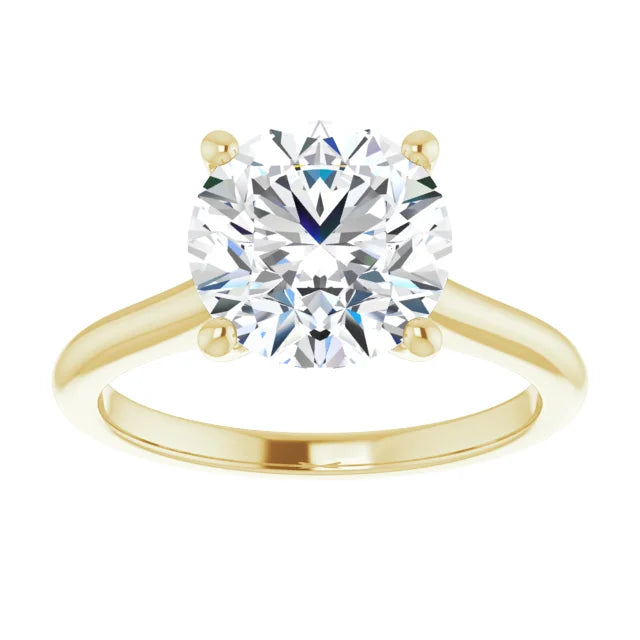 3 CT Round solitaire Diamond engagement Ring 