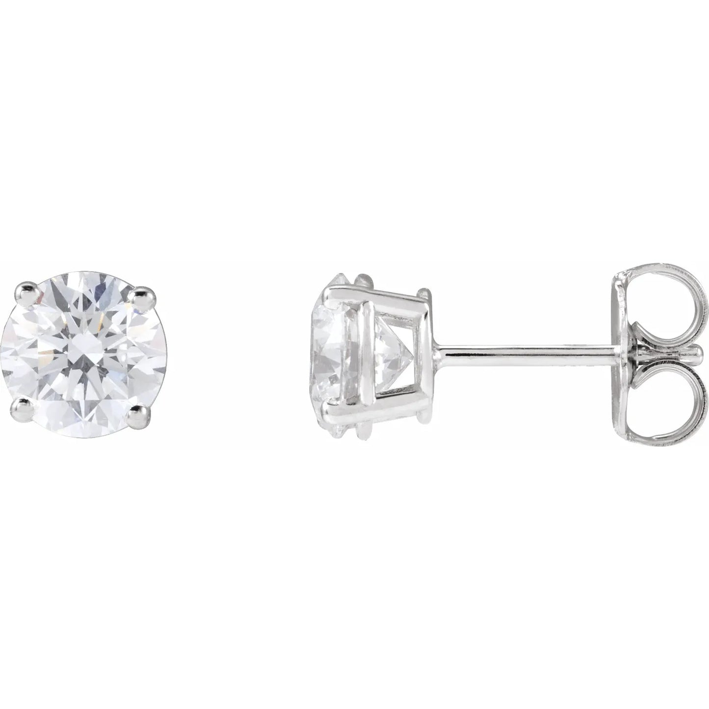 3 CTW Diamond Stud Earrings White Gold