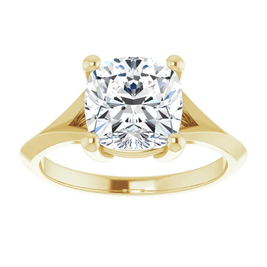 3 CT Cushion cut lab Grown Diamond engagement Ring for Women 