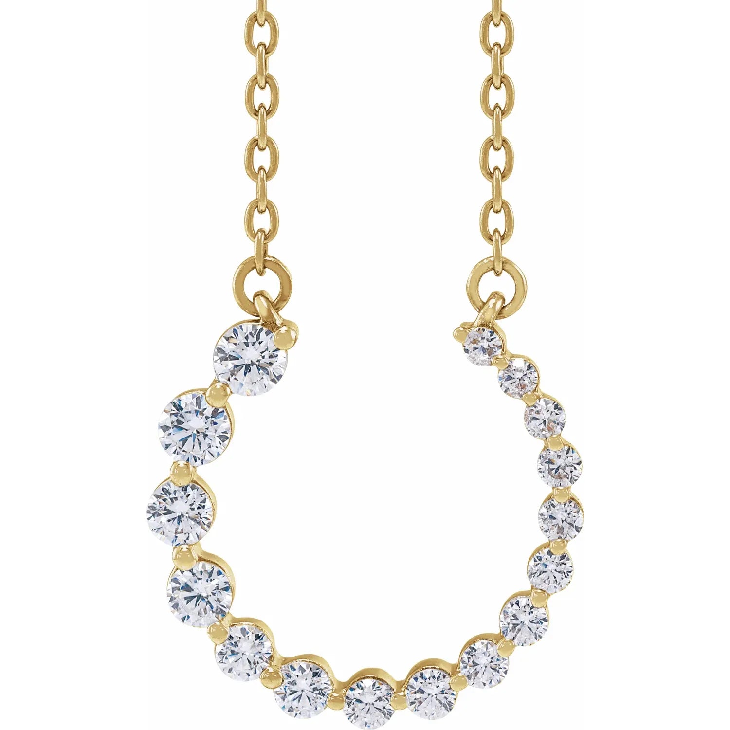 3/8 CTW Diamond Graduated Circle Necklace 