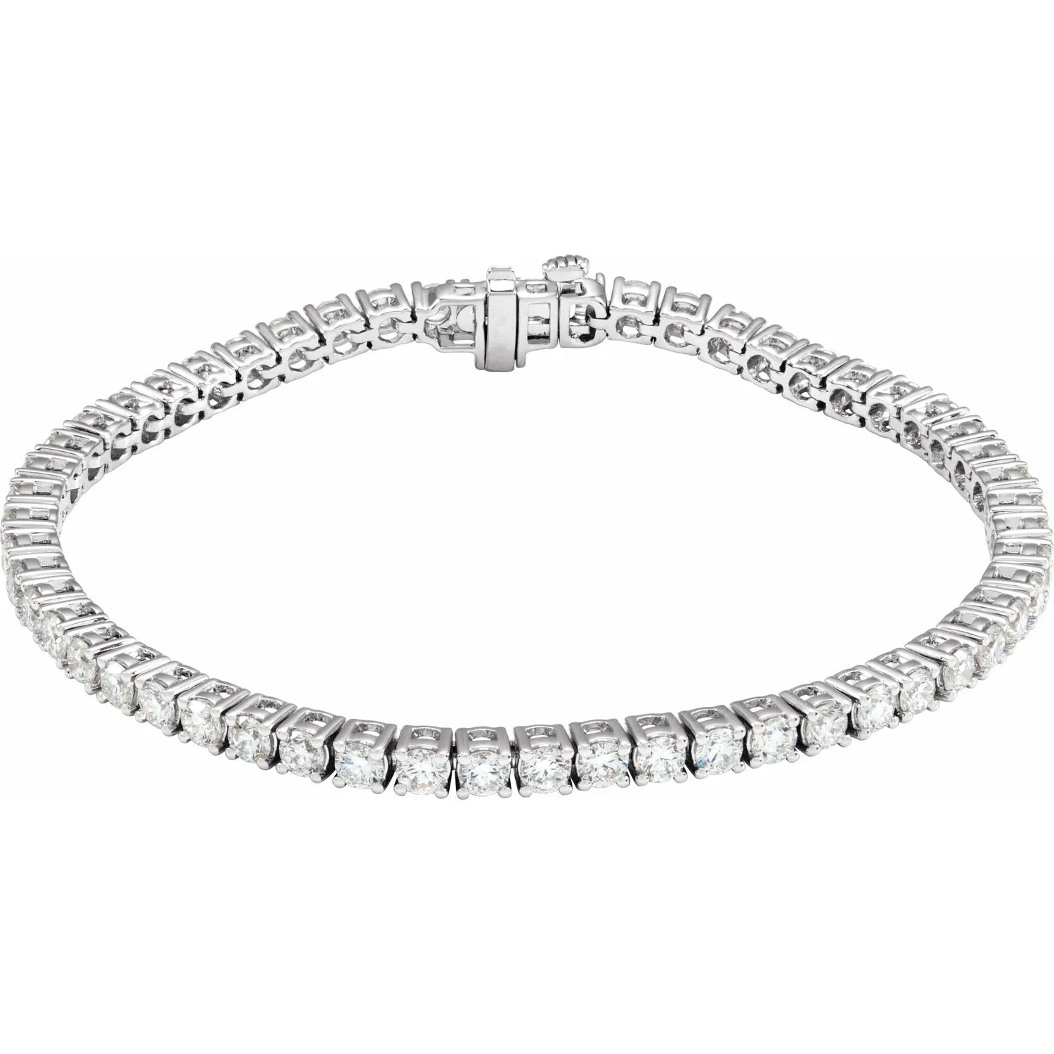 5 CTW Lab Grown Diamond Tennis Bracelet White Gold