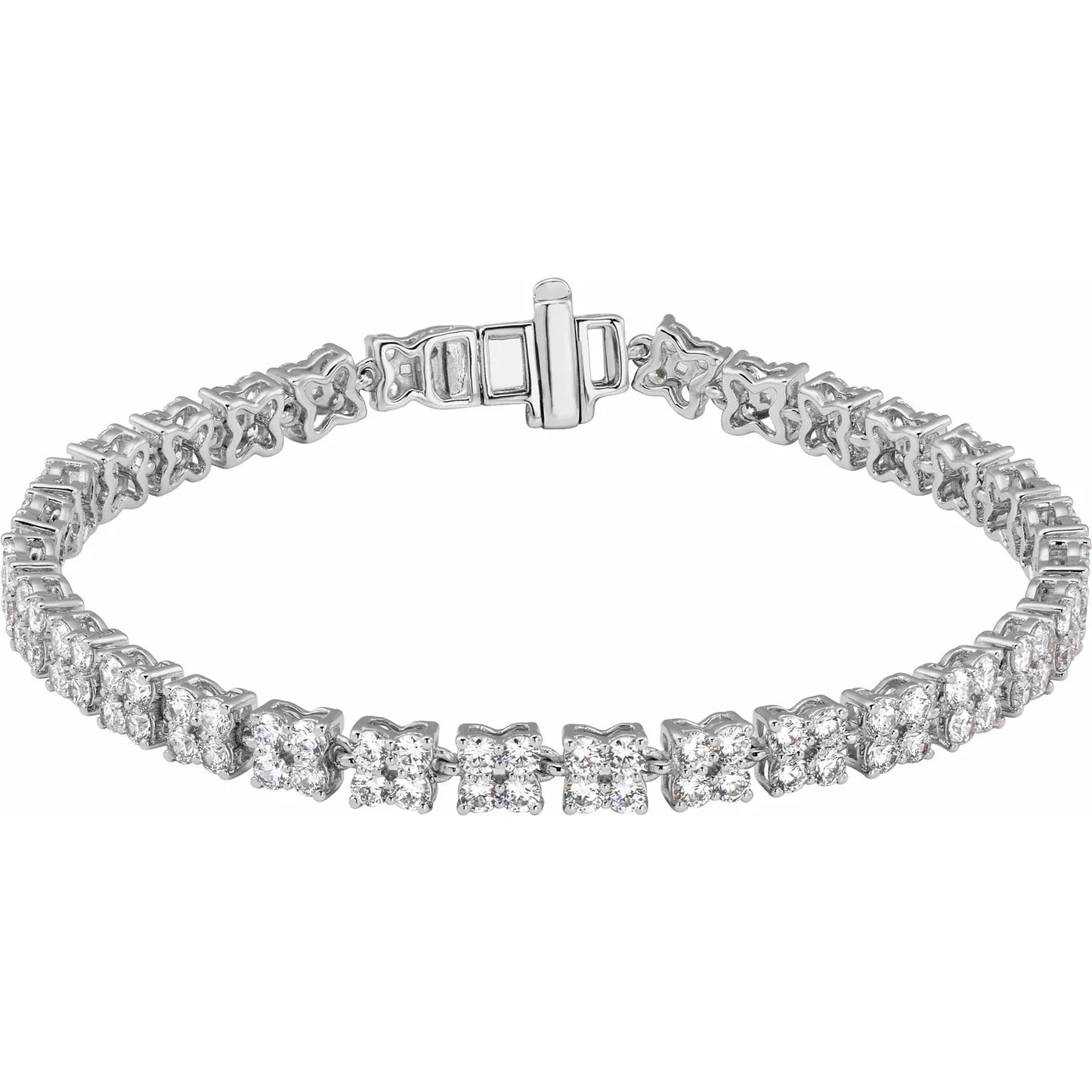 5 1/3 CTW Lab-Grown Diamond Tennis Bracelet White gold