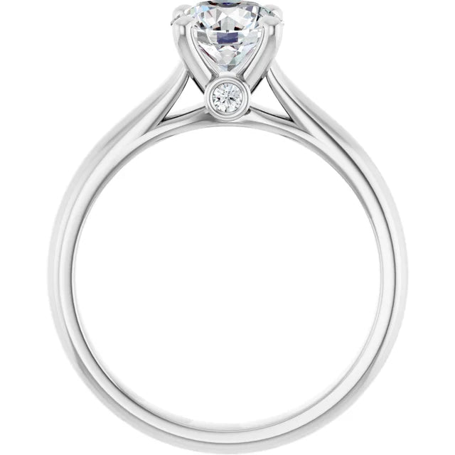 1 CTW Lab Grown Solitaire Diamond engagement Ring