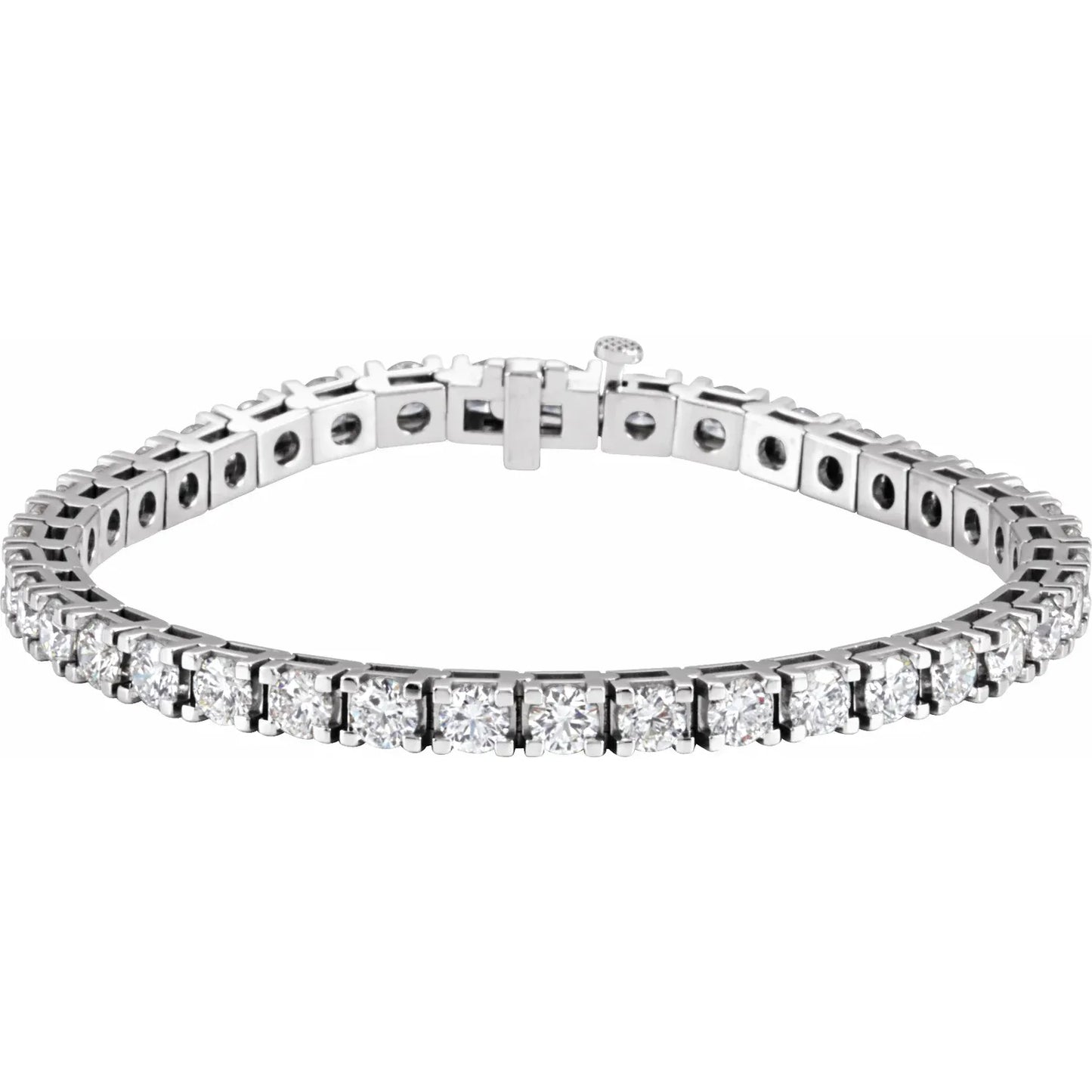 9 CTW Lab Grown Diamond Tennis Bracelet White Gold