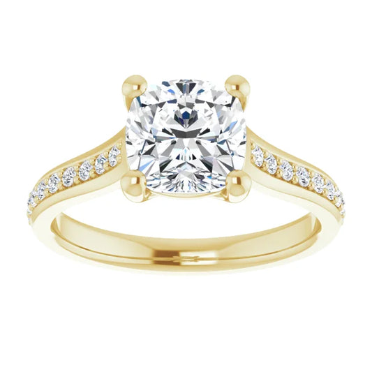 Cushion cut Diamond engagement Ring for women 