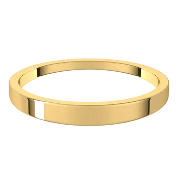 Flat Tapered wedding Band for women 