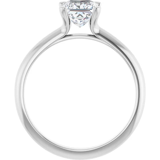  1 CT Lab Created Princess Cut Diamond engagement Ring