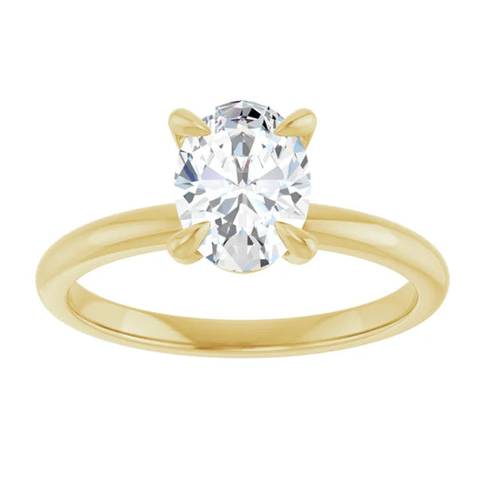 Oval Diamond Engagement Ring