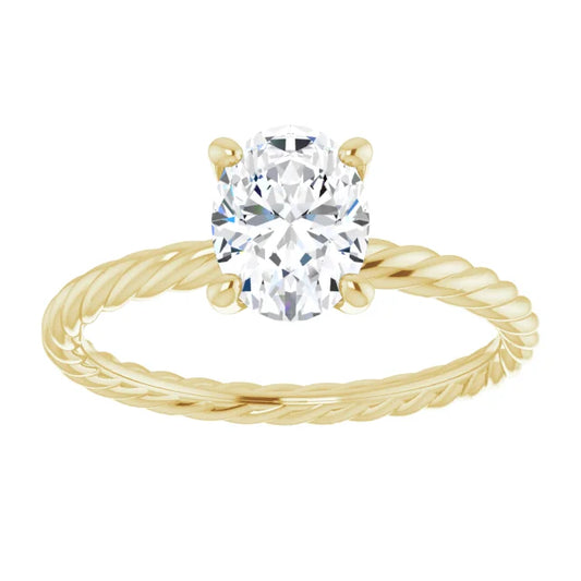 Oval Lab Grown Diamond Engagement Ring