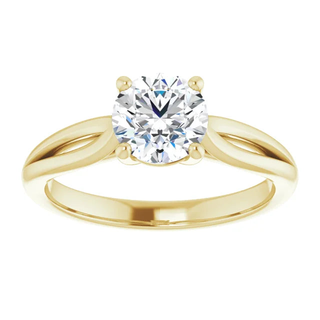 1 CT Round solitaire Diamond engagement Ring 1