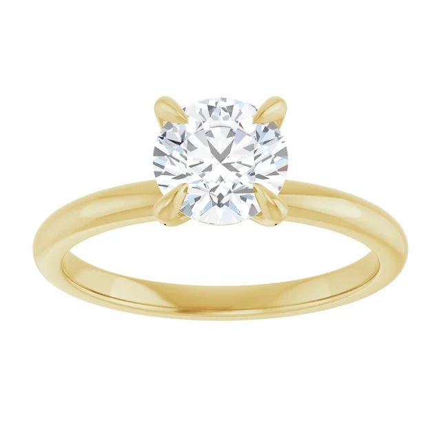 1 CTW lab Grown Round Diamond engagement Ring