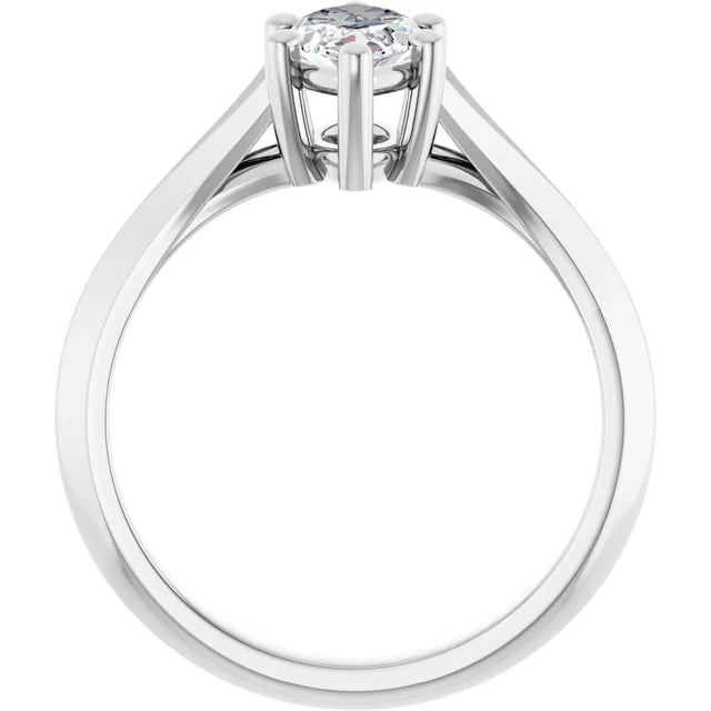 1 CT Marquise Cut Diamond Engagement Ring on white gold showing under gallery 