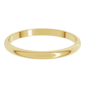 Half Round Standard Fit Classic Wedding Band