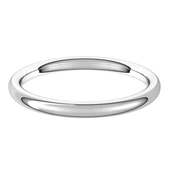 StComfort Fit European wedding Band for women on white gold