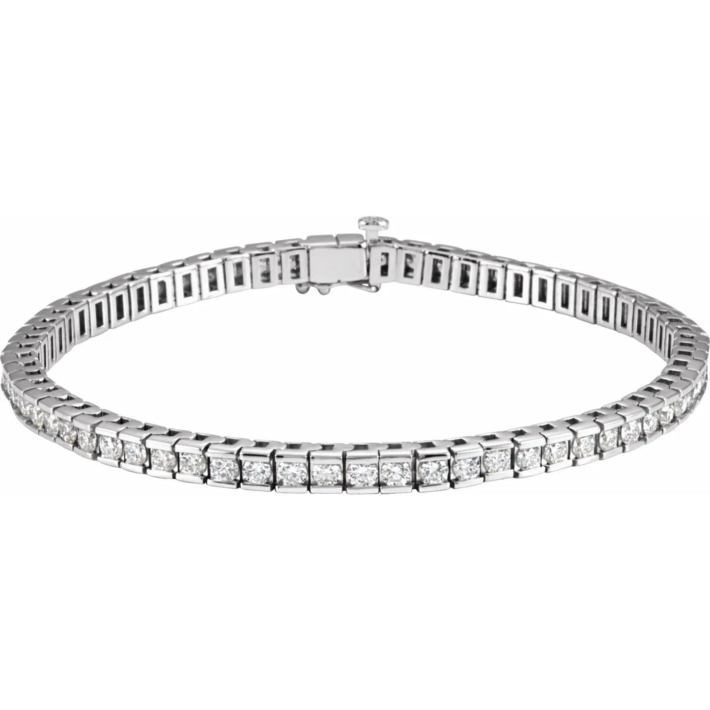 4 CTW Lab Grown Diamond tennis Bracelet white gold