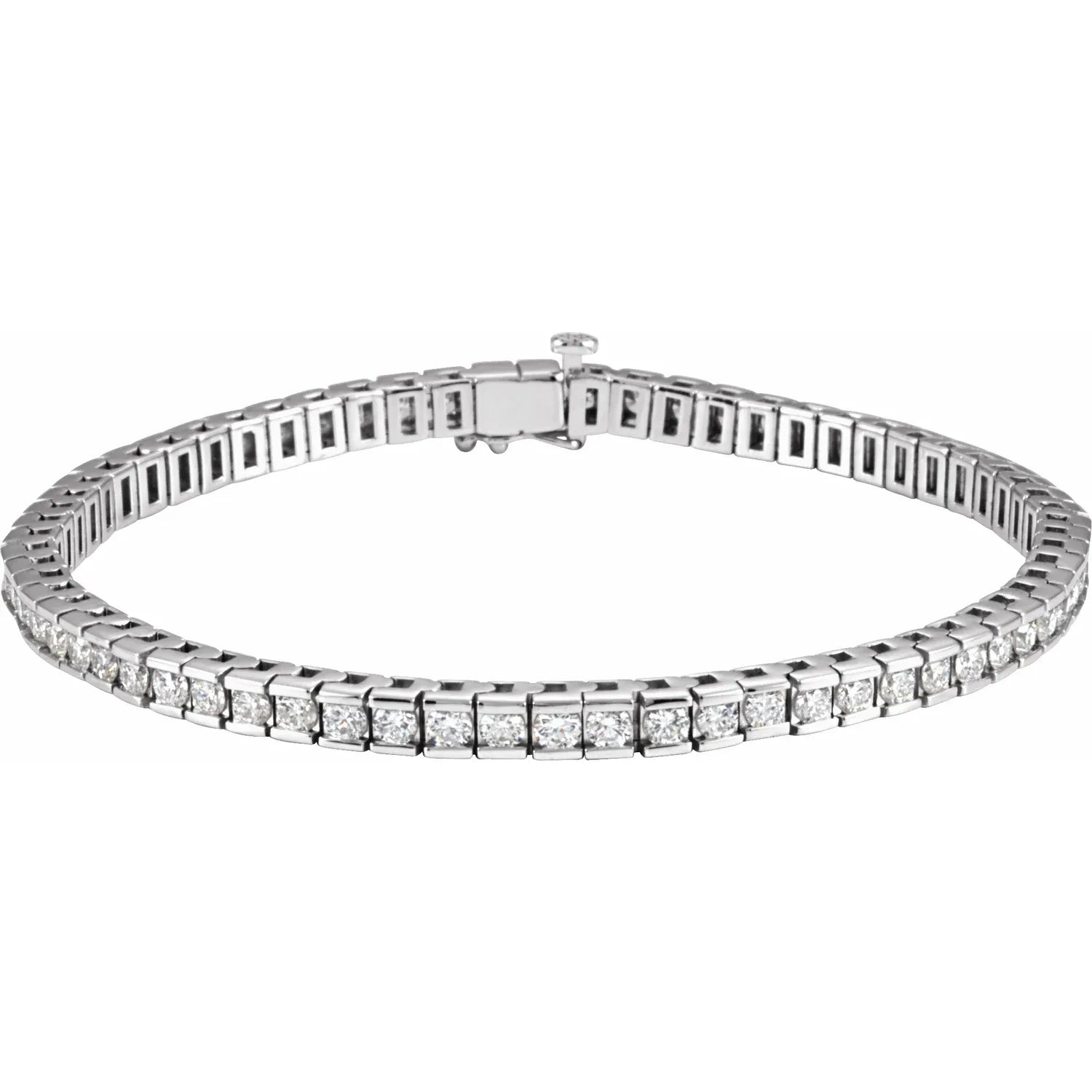 4 CTW Lab Grown Diamond tennis Bracelet white gold